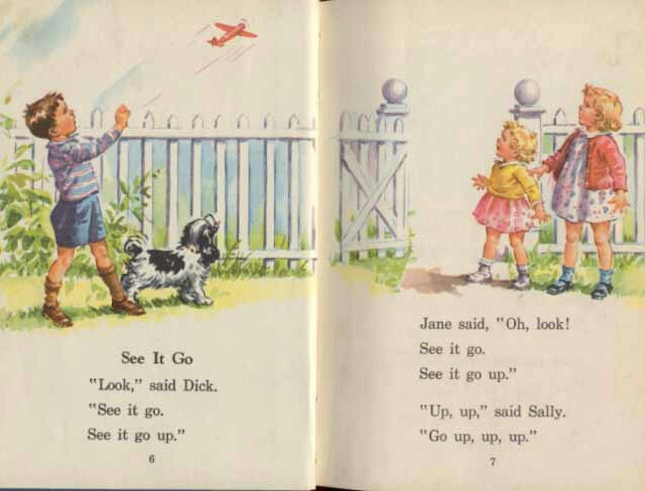 Dick and Jane illustration