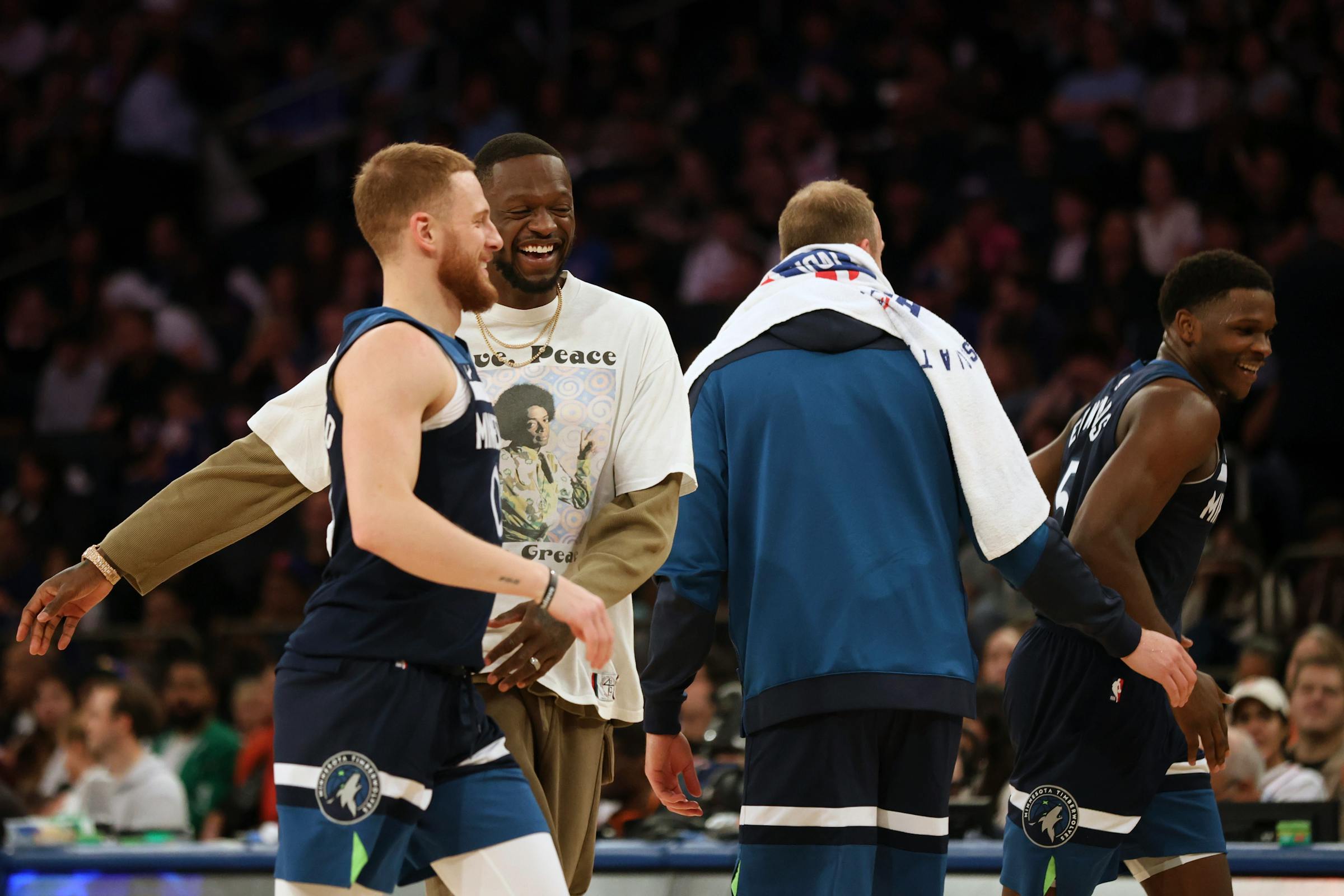 Emotional return to New York for Timberwolves’ Donte DiVincenzo and Julius Randle