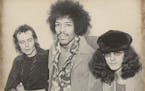 Tony Glover interviewing Jimi and Noel Redding (Experience bassist) when they played the Minneapolis Auditorium on Nov. 2, 1968. The photo is part of 