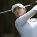 Sung Hyun Park of South Korea, hits on the second tee during the second round of the U.S. Women's Open golf tournament, Friday, May 31, 2019, in Charl