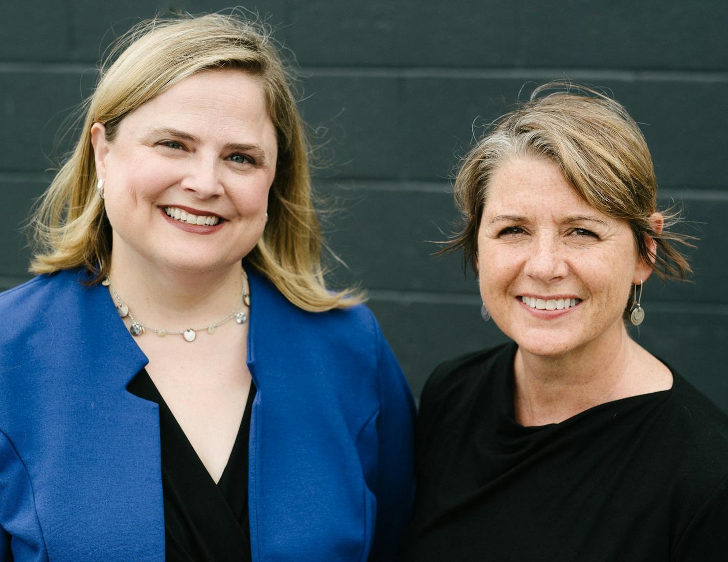 Kerri Hoffman (right), CEO of PRX, will become CEO of the combined organization. Alisa Miller (left), CEO of PRI, will become executive chair of the new organization&#xed;s board of directors. Photo Credit: Christopher McIntosh (PRNewsfoto/PRX,PRI)