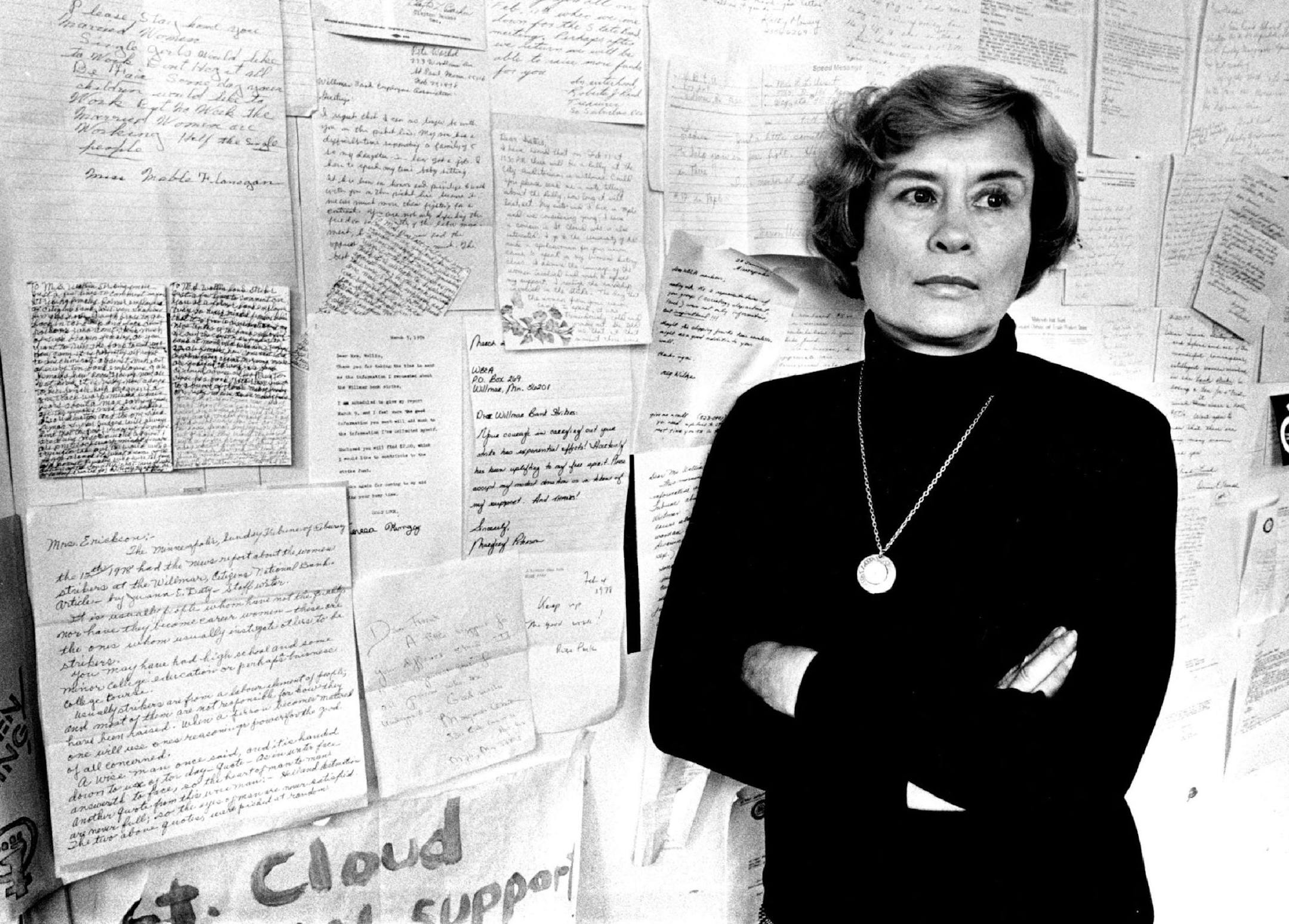 November 21, 1978 Friday Feb 11, 2005 - B1 A retired bank teller from Willmar, Minn., who participated in a strike that drew national attention and became a rallying point for women's rights and union activists in the 1970s has died. Doris Boshart, 74, the oldest member of the Willmar Eight, died of cancer Wednesday at her daughter's home in Minneapolis. She and seven other women went on strike at Willmar's Citizens National Bank in 1977 after bank officials passed over them and hired a man at a