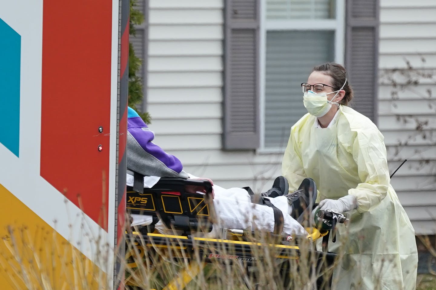 Residents of Meridian Manor in Wayzata were evacuated in ambulances and vans April 18 after a coronavirus outbreak was detected.