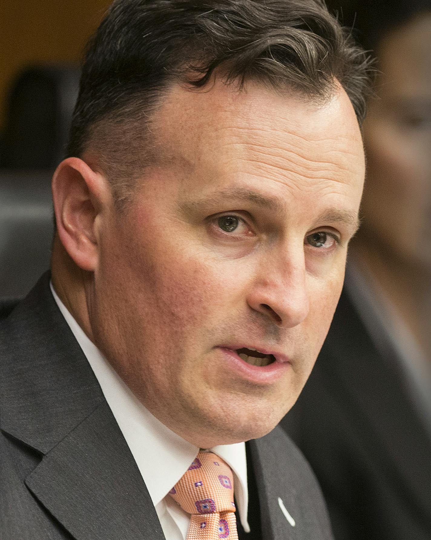 Rep. John Lesch, the chair of the group, speaks during a working group on revenge porn law at the State Office Building in St. Paul on Saturday, June 20, 2015. ] LEILA NAVIDI leila.navidi@startribune.com / ORG XMIT: MIN1506251545421461