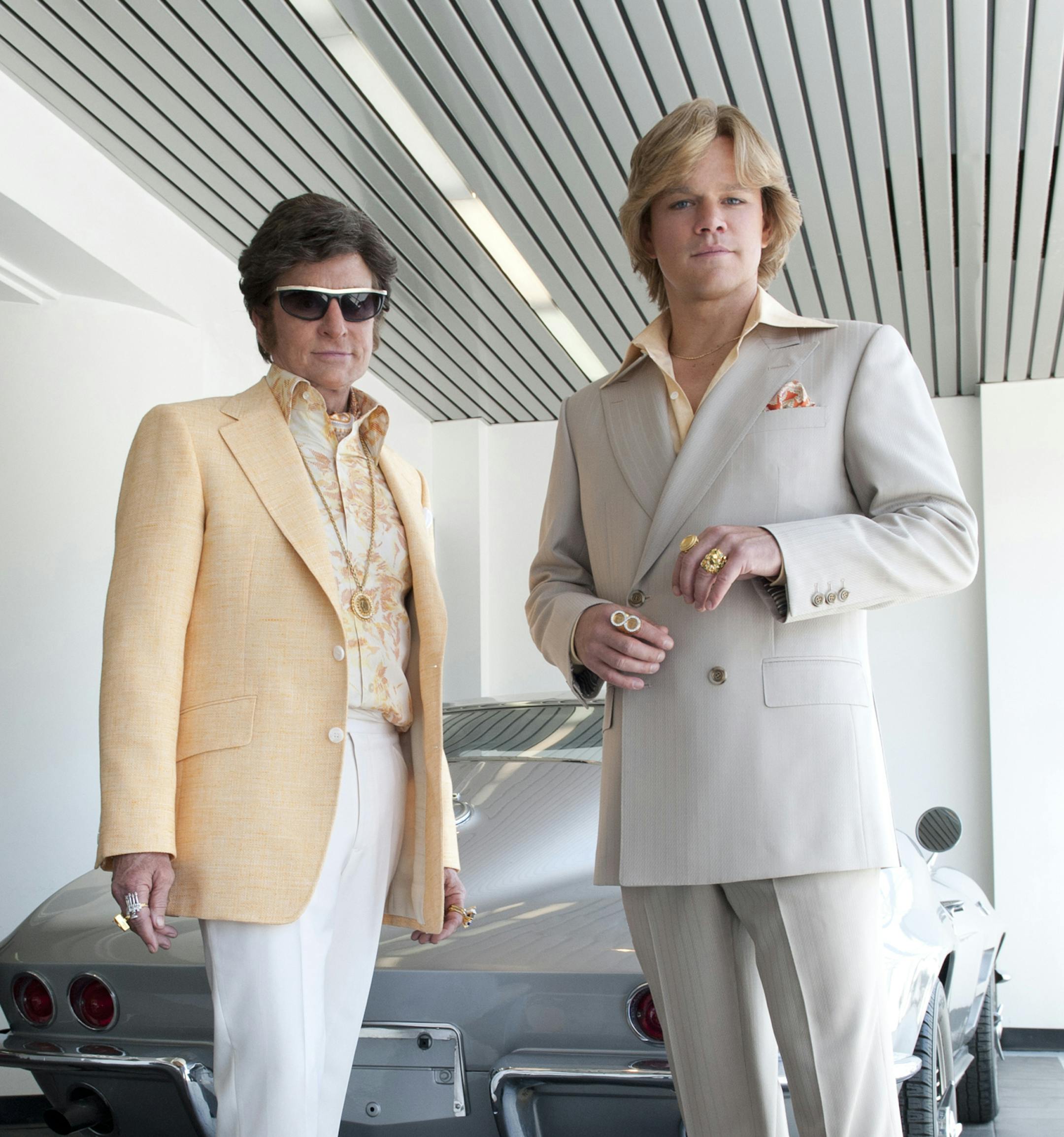 Michael Douglas and Matt Damon in "Behind the Candelabra"