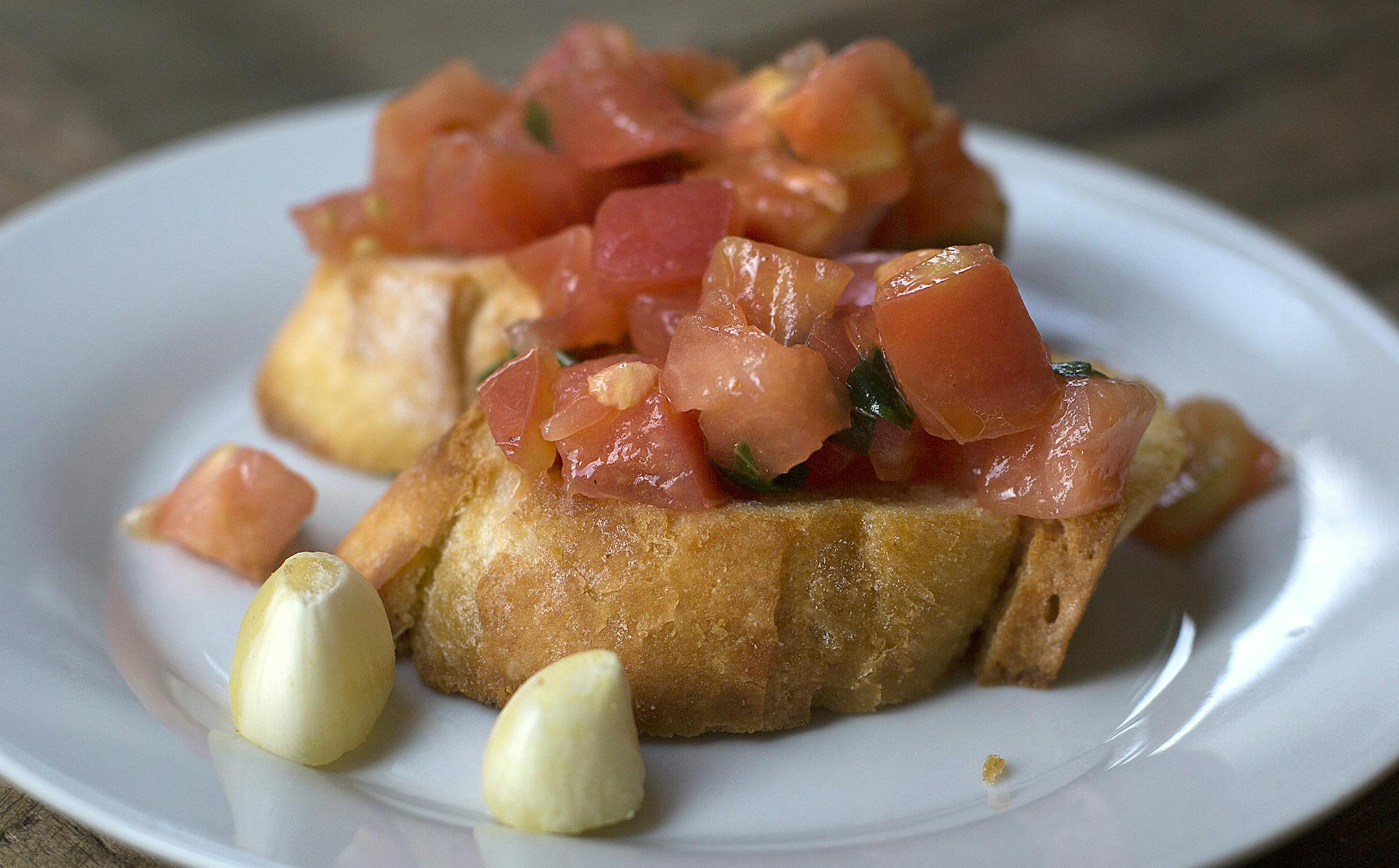 Broo-sketta. Illustrates HOWTO-BRUSCHETTA (category d), by L.V. Anderson (c) 2014, Slate. Moved Monday, July 28, 2014. (MUST CREDIT: Slate photo by Juliana JimÈnez Jaramillo.)