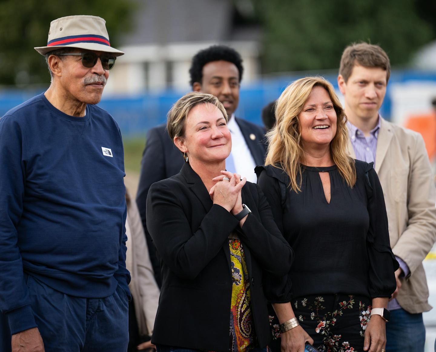 Council President Amy Brendmoen attended a “Raise the Roof” event last month at the construction site of the North End Community Center in St. Pau
