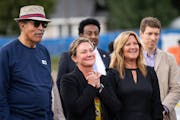 Council President Amy Brendmoen attended a “Raise the Roof” event last month at the construction site of the North End Community Center in St. Pau