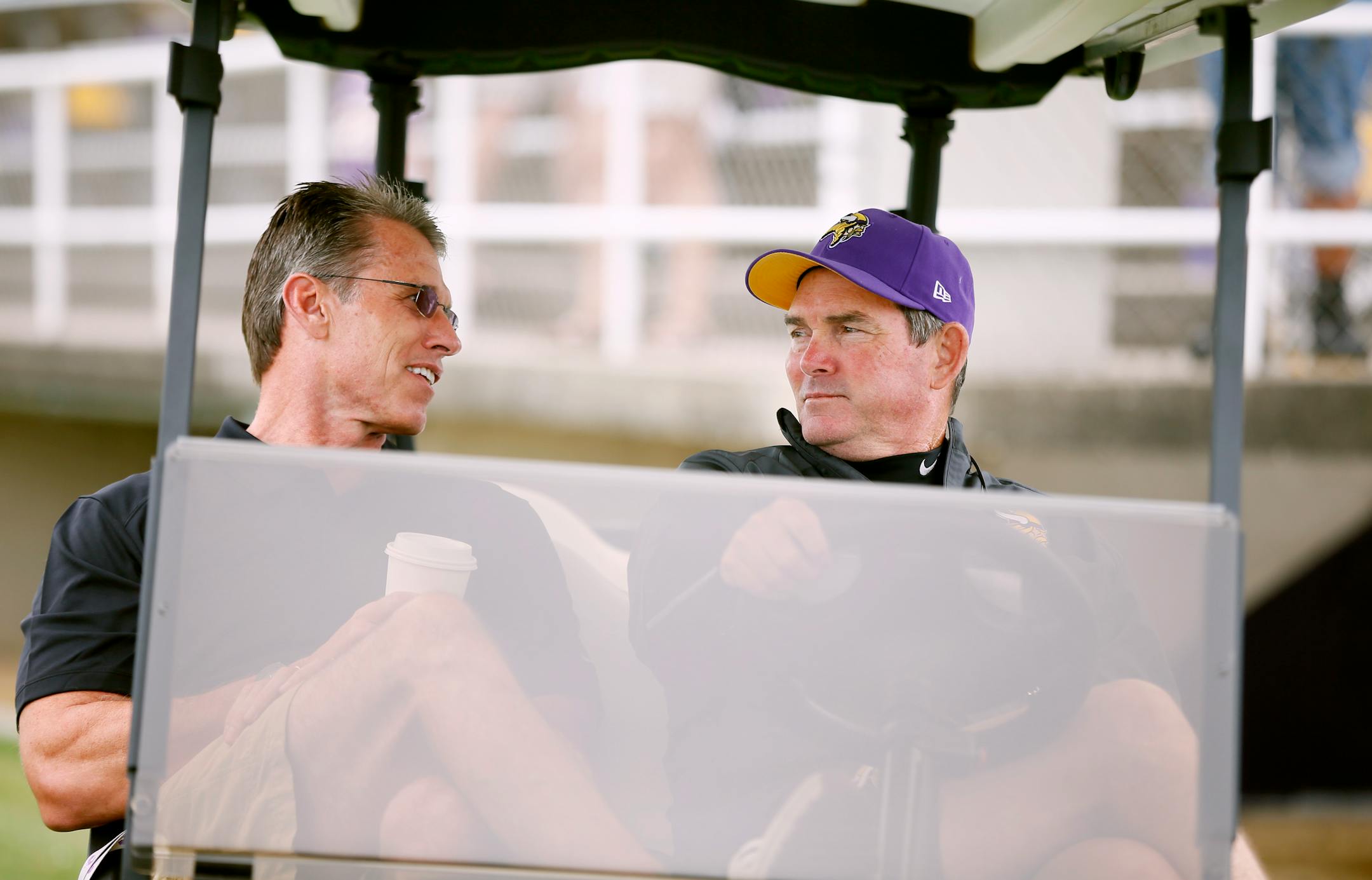 Vikings GM Rick Spielman and coach Mike Zimmer are on the same page.
