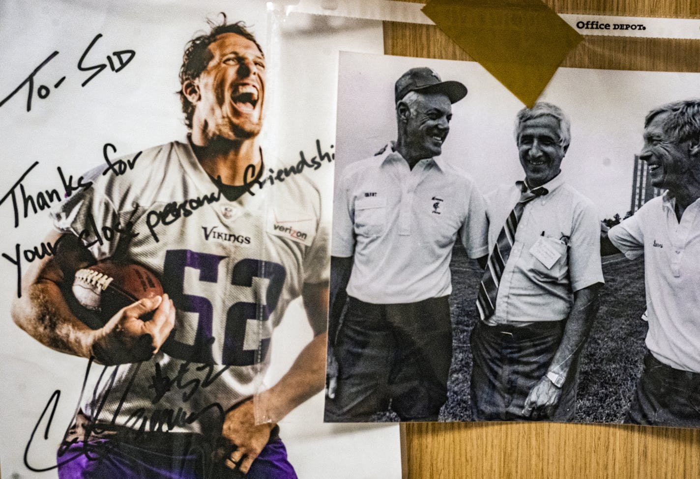 Sports columnist Sid Hartman died at the age of 100. His office is filled with memorabilia and photographs from his storied career.] RICHARD TSONG-TAATARII ¥ richard.tsong-taatarii@startribune.com