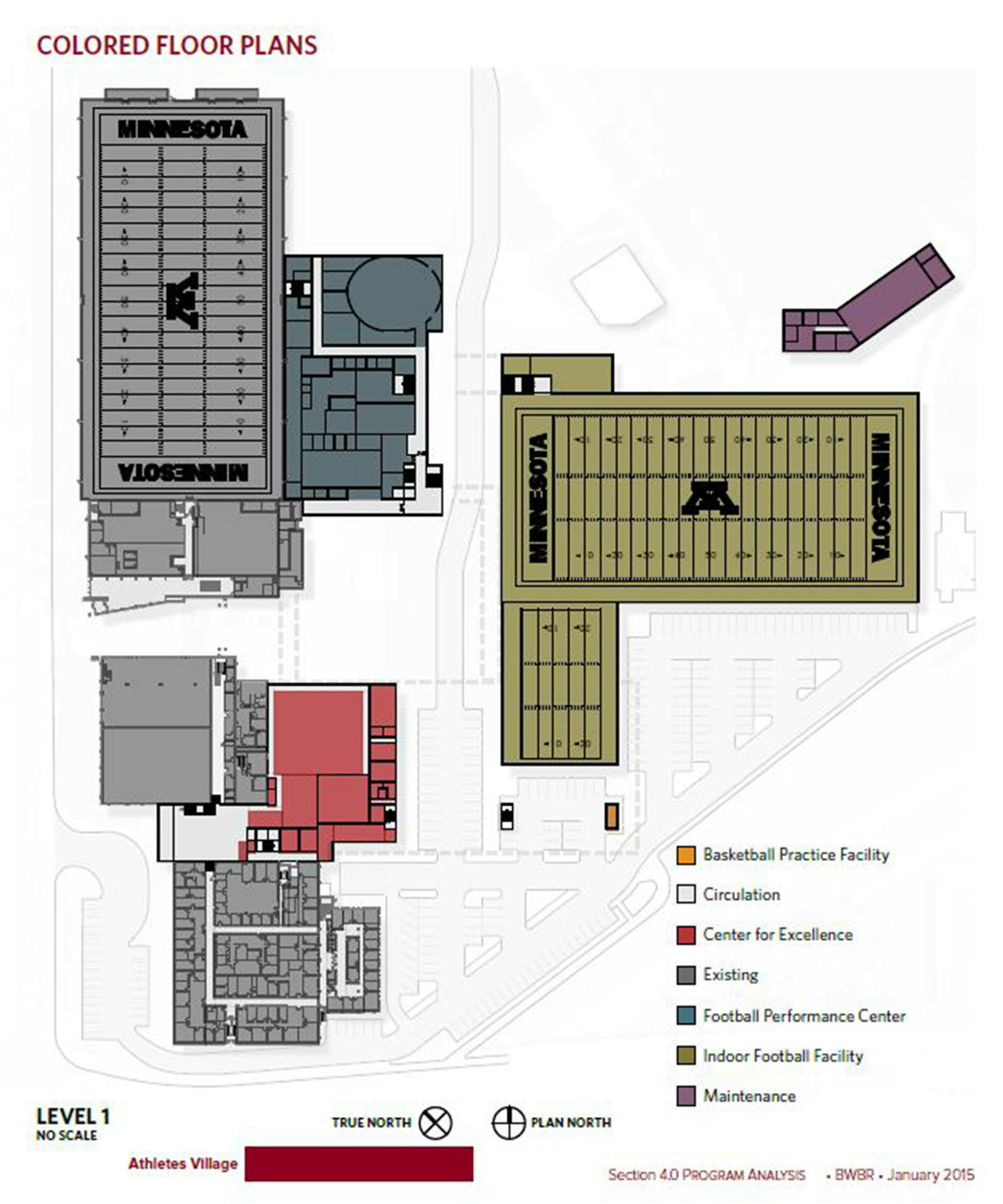 Renderings from the university request for proposals to construction companies on Jan. 15.