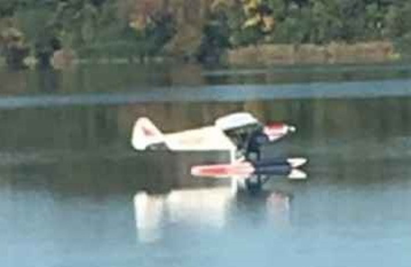 This plane landed on a lake last fall during the Ryder Cup.