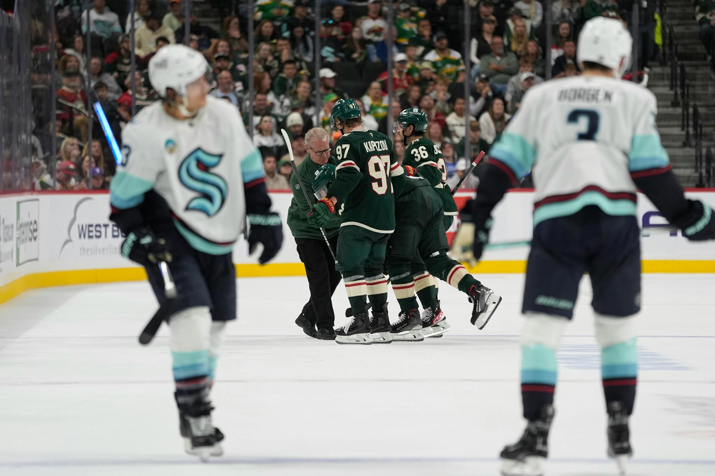 Minnesota Wild players accept their fate, and an official's apology, after loss to Seattle Kraken