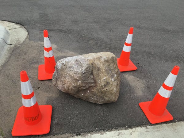 A boulder fell off a truck in Rosemount, killing a mother and daughter from Shoreview. Police are looking for the truck. MANDATORY CREDIT: KSTP-TV