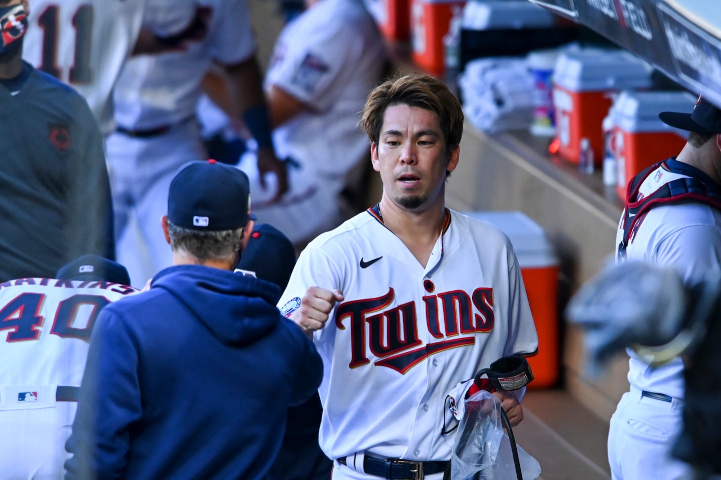 Twins starting pitcher Kenta Maeda