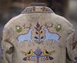 Detail of the beaded back of a child's floral jacket made by a Dakota artist in the late 1800's. ] JEFF WHEELER &#x2022; Jeff.Wheeler@startribune.com 