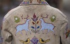 Detail of the beaded back of a child's floral jacket made by a Dakota artist in the late 1800's. ] JEFF WHEELER &#x2022; Jeff.Wheeler@startribune.com 