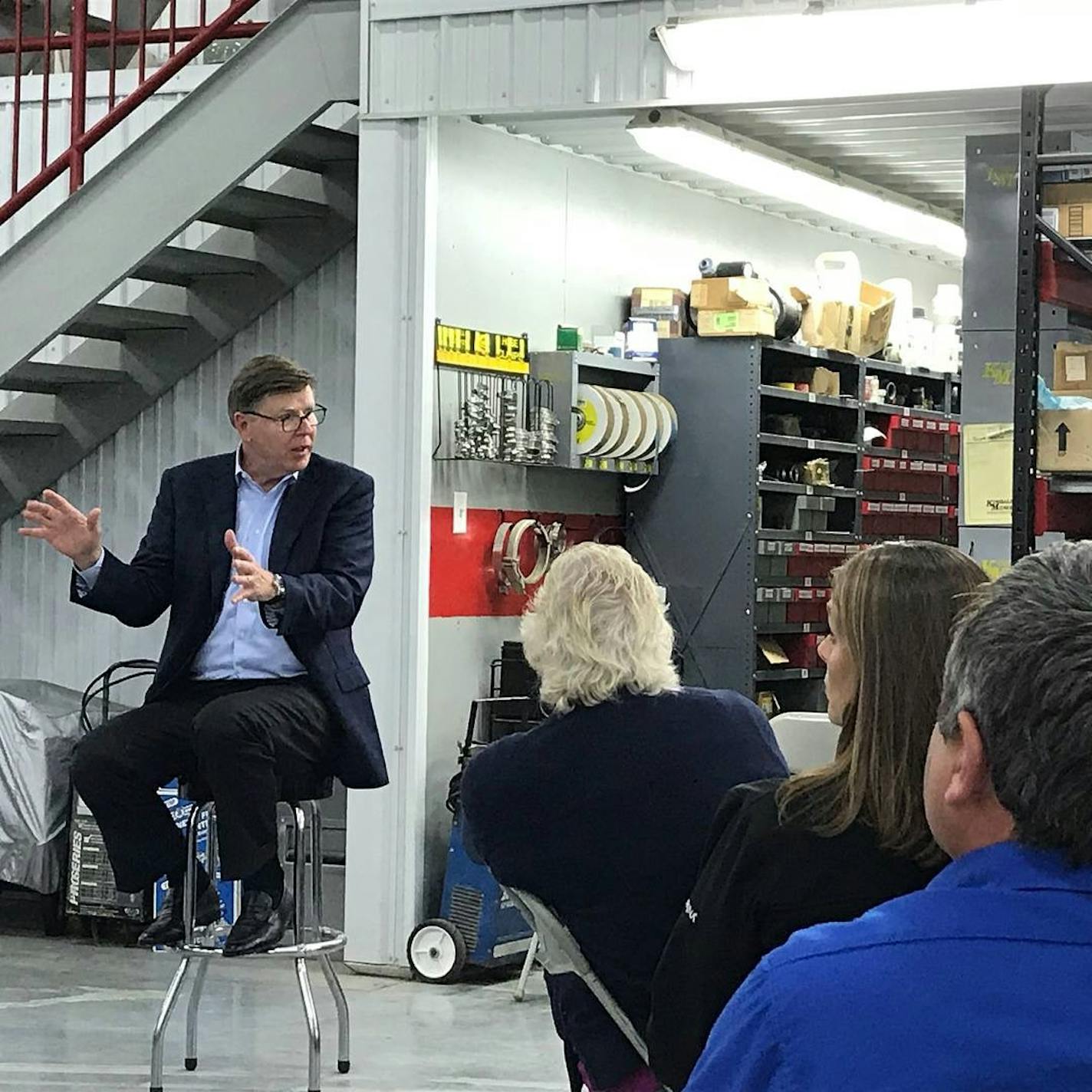 Land O'Lakes CEO Chris Policinski speaks to member farmers at a workshop held at Mercer-Vu Farms in Pennsylvania. He announced his retirement on Thursday. (Provided photo)