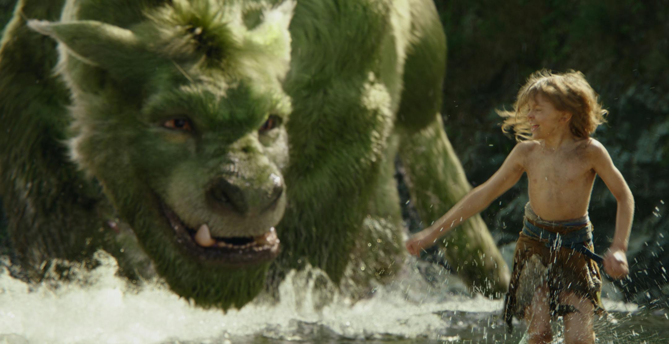 This image released by Disney shows Oakes Fegley in a scene from "Pete's Dragon." (Disney via AP)