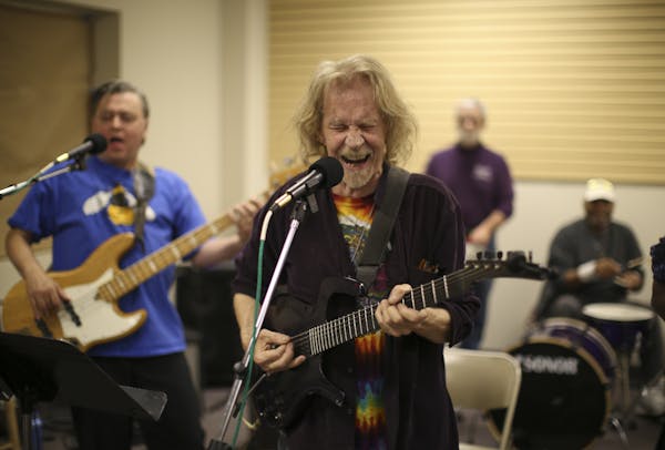 Willie Murphy sang with bassist Joe Demko at left during a Willie & the Bees rehearsal in 2014.