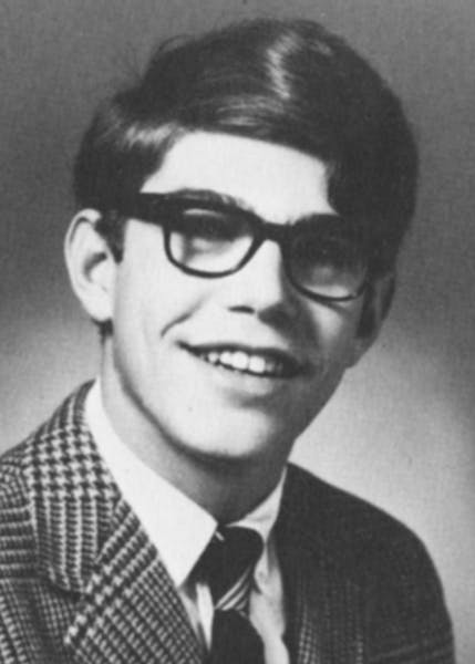 Comedian and writer Al Franken is shown in a high school photo.