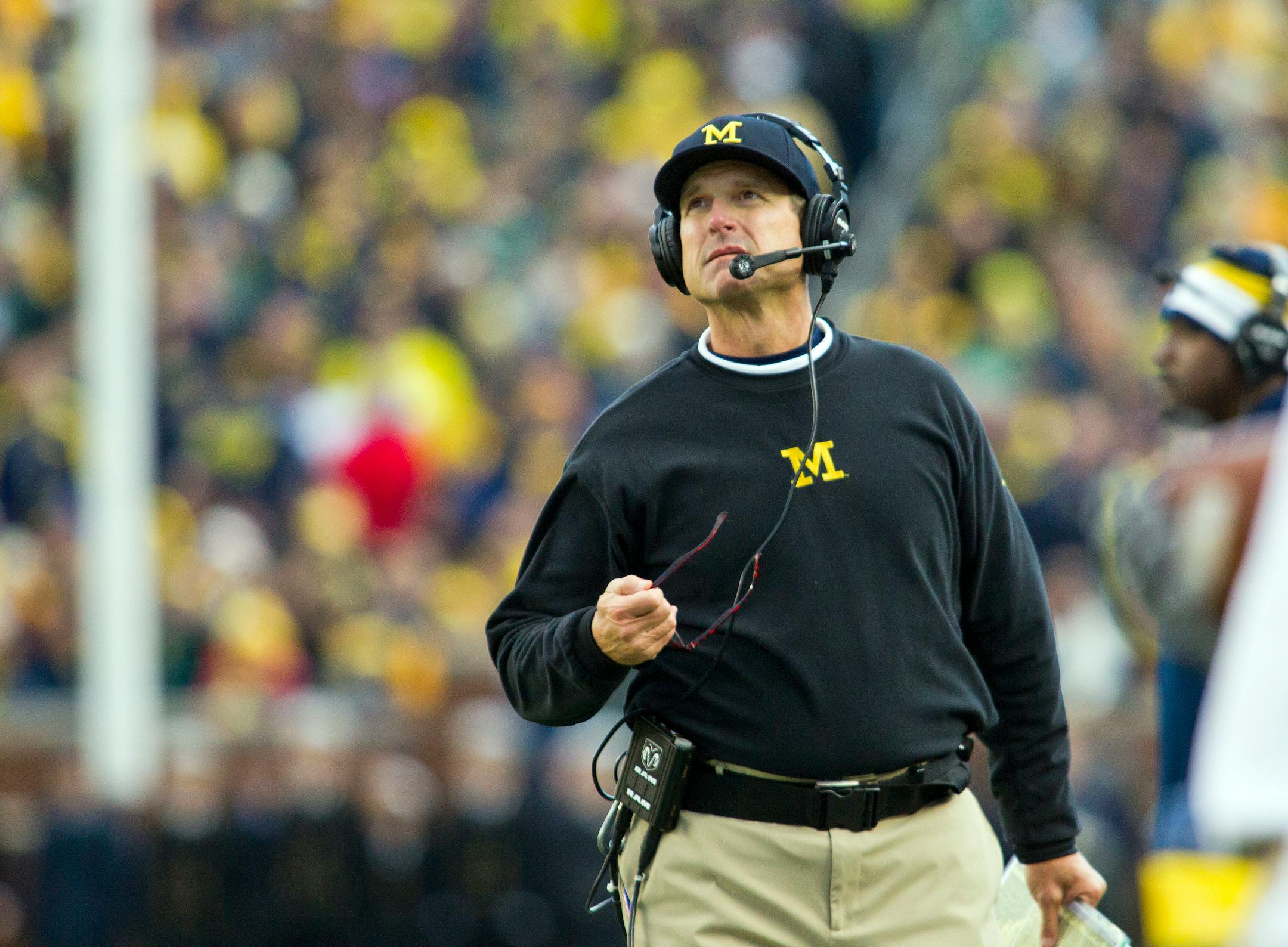 Michigan head coach Jim Harbaugh.