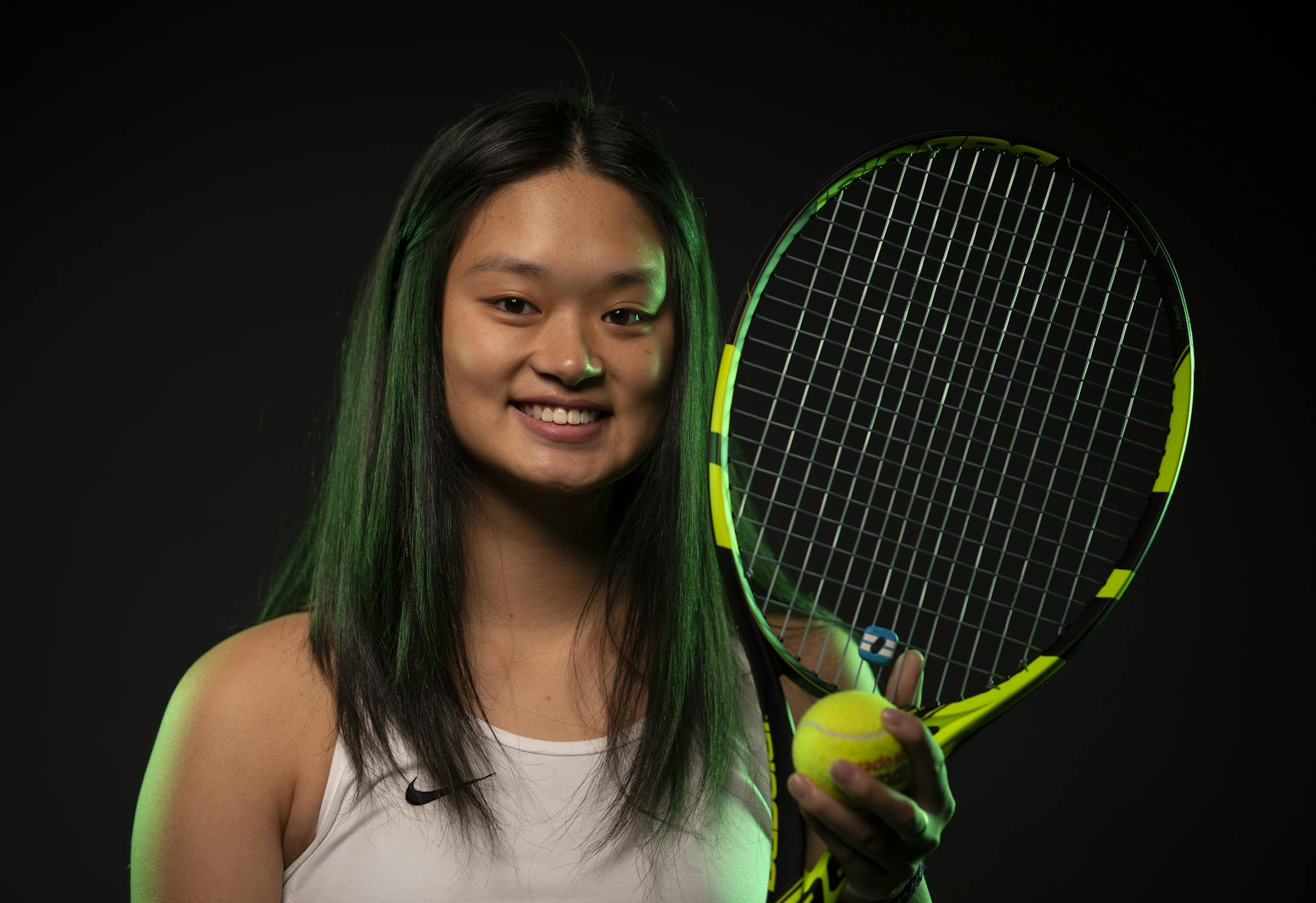 Arlina Shen of The Blake School is the Star Tribune metro girls' tennis player of the year for 2019. Photo: JEFF WHEELER • Jeff.Wheeler@startribune.com