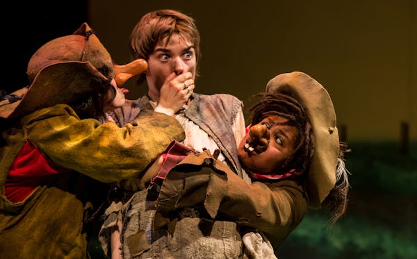 Autumn Ness, Brandon Brooks and Lauren Davis star in "The Scarecrow and His Servant" at Children's Theatre Company.