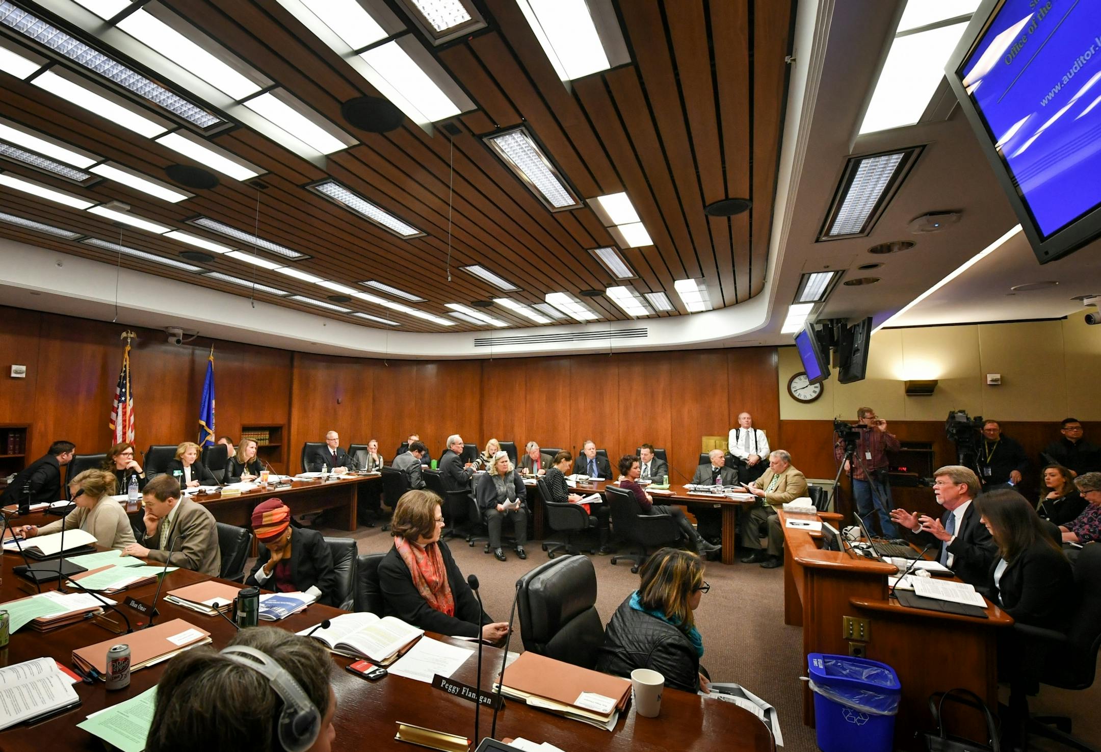 Minnesota Legislative Auditor James Nobles delivered his report to the committee.
