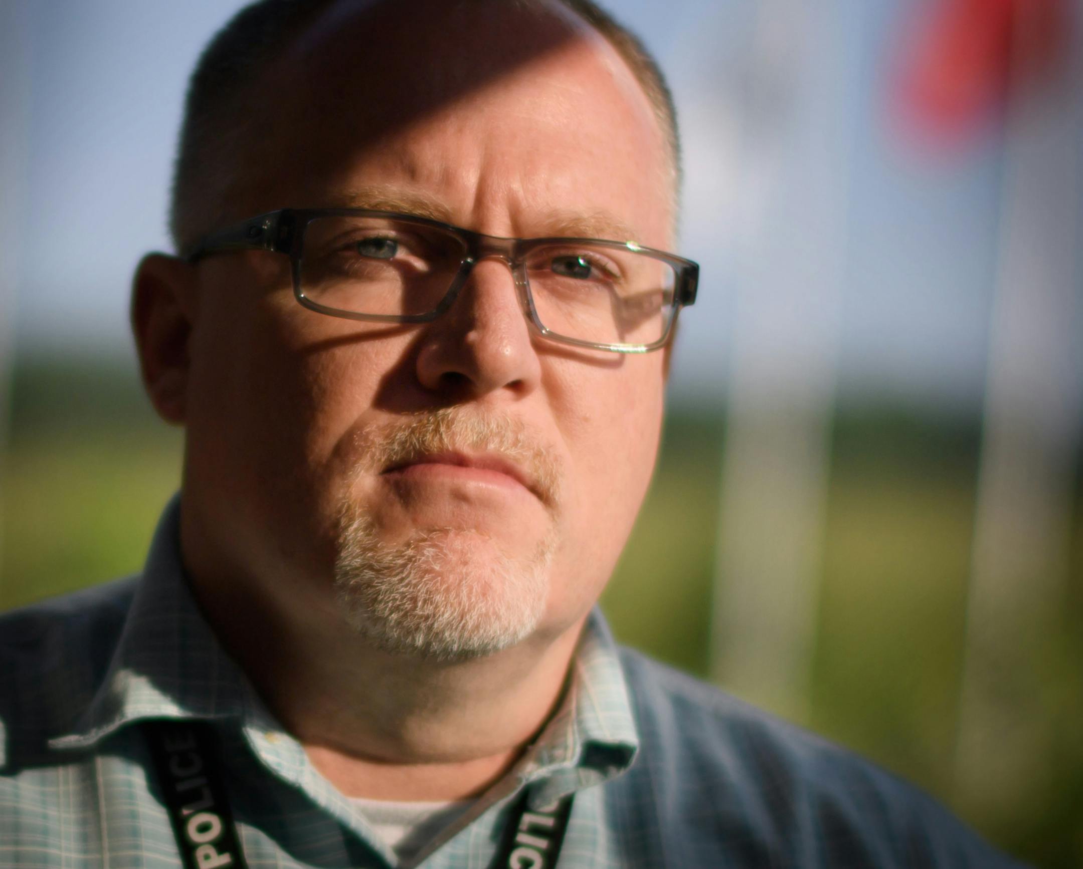 Sgt. Randy McAlister, detective with the Cottage Grove police department, recently created a threat assessment group comprised of five trained Cottage Grove officers who keep tabs on people known to police and potentially prevent future violence. ] GLEN STUBBE * gstubbe@startribune.com Wednesday, August 3, 2016