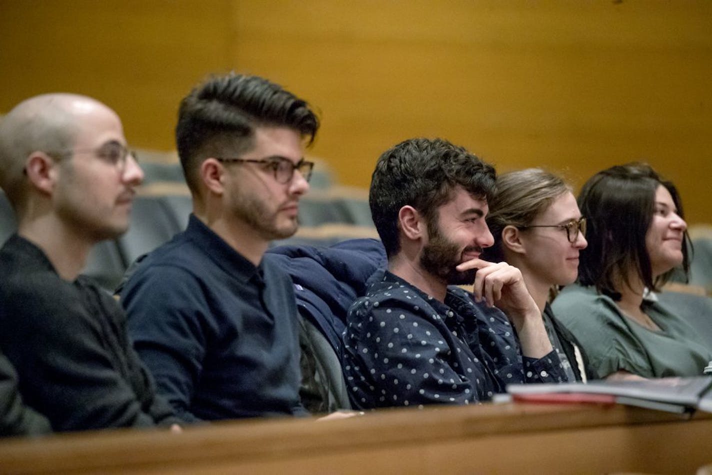 Composers Institute participants for 2019 include, from left, Matthew Ricketts, Connor Elias Way, Will Healy, TJ Cole and Alyssa Weinberg.