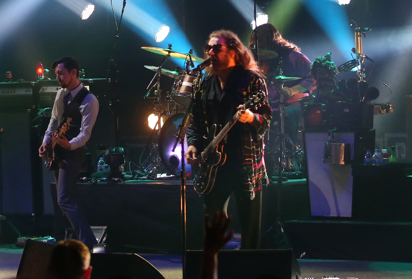 Sporting a rainbow-streaked jacket, My Morning Jacket frontman Jim James drew cheers when he introduced &#x201c;Wonderful (The Way I Feel)&#x201d; by mentioning Friday&#x2019;s same-sex marriage decision.