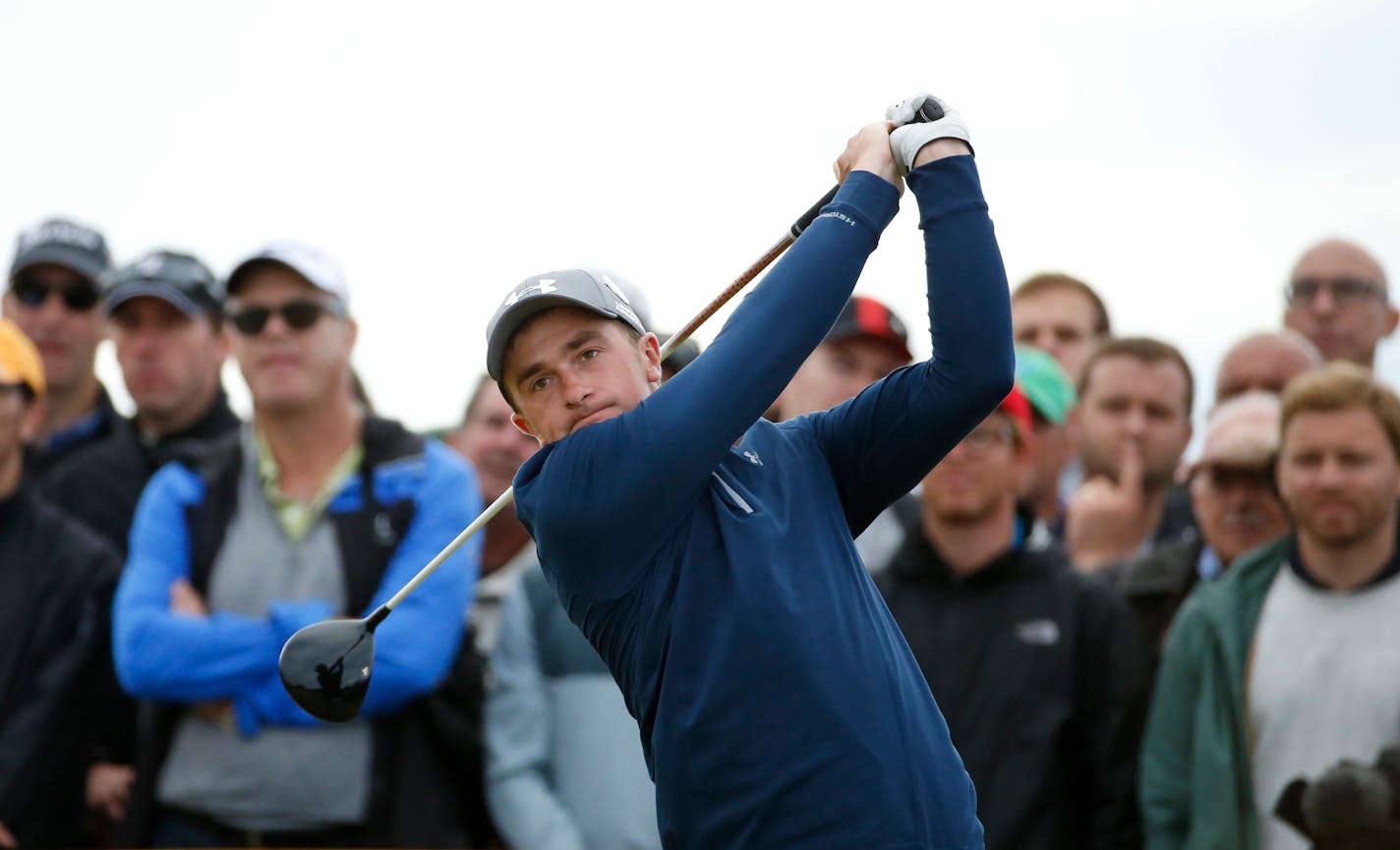 Paul Dunne, a 22-year-old from Ireland, played bogey-free for a 66 on Sunday and shared the third-round lead with former British Open champion Louis Oosthuizen and Jason Day.