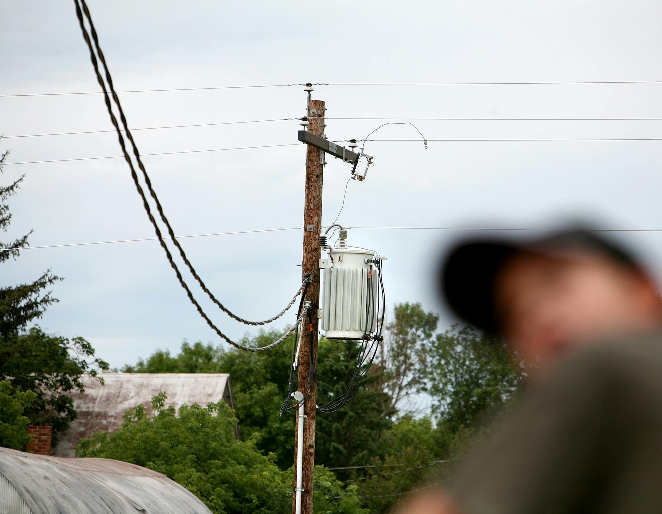 Not completely trusting the power company's new lines and new transformer, seen here, Harlan Poppler installed an additional isolation transformer on his land at Poppler Dairy Farm in Waverly July 25, 2013. Many of his cows died in recent years due to stray electric currents running through his land. (Courtney Perry/Special to the Star Tribune)