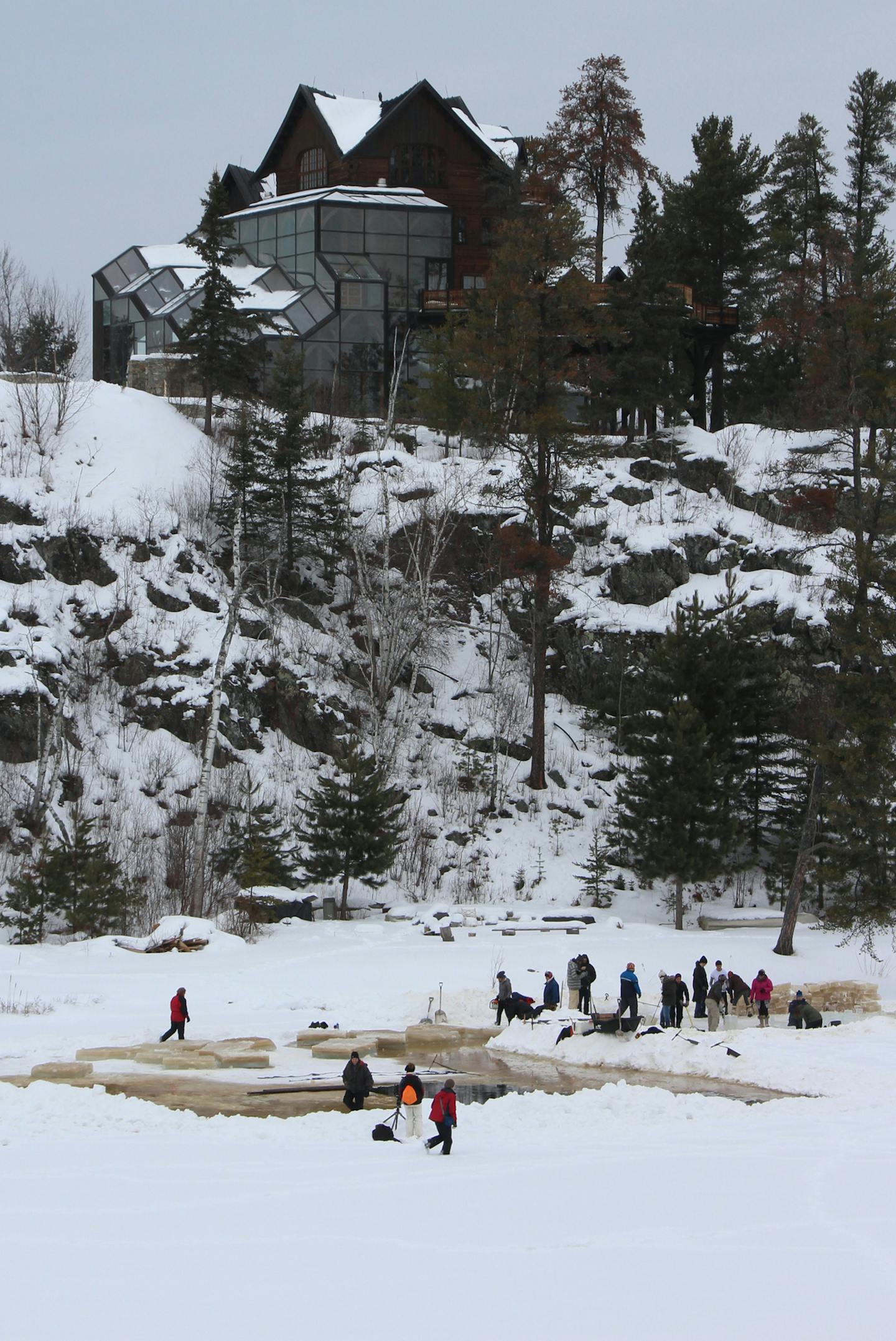 Long view of the Ice Ball