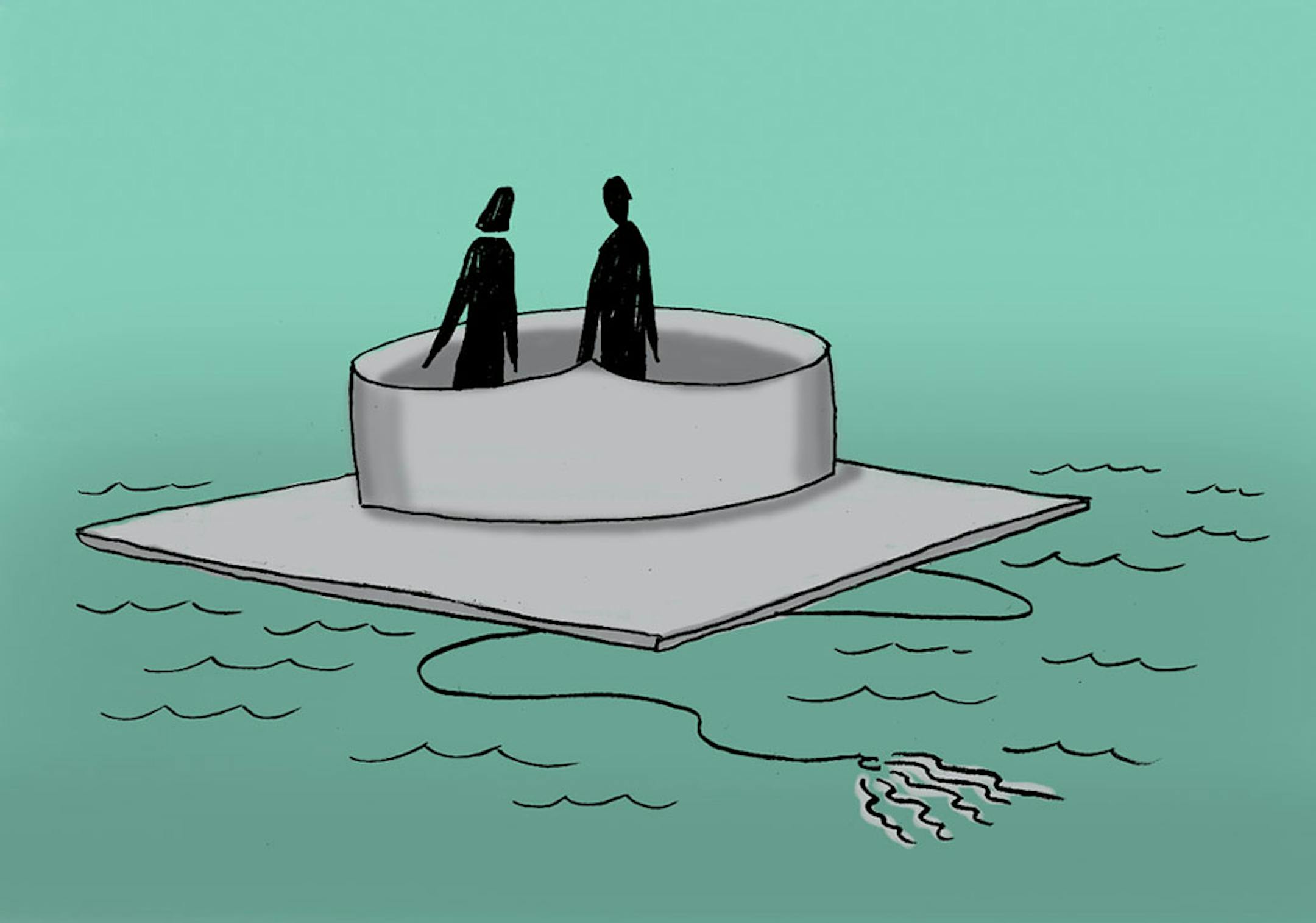 Illustration: College graduates and the economy.