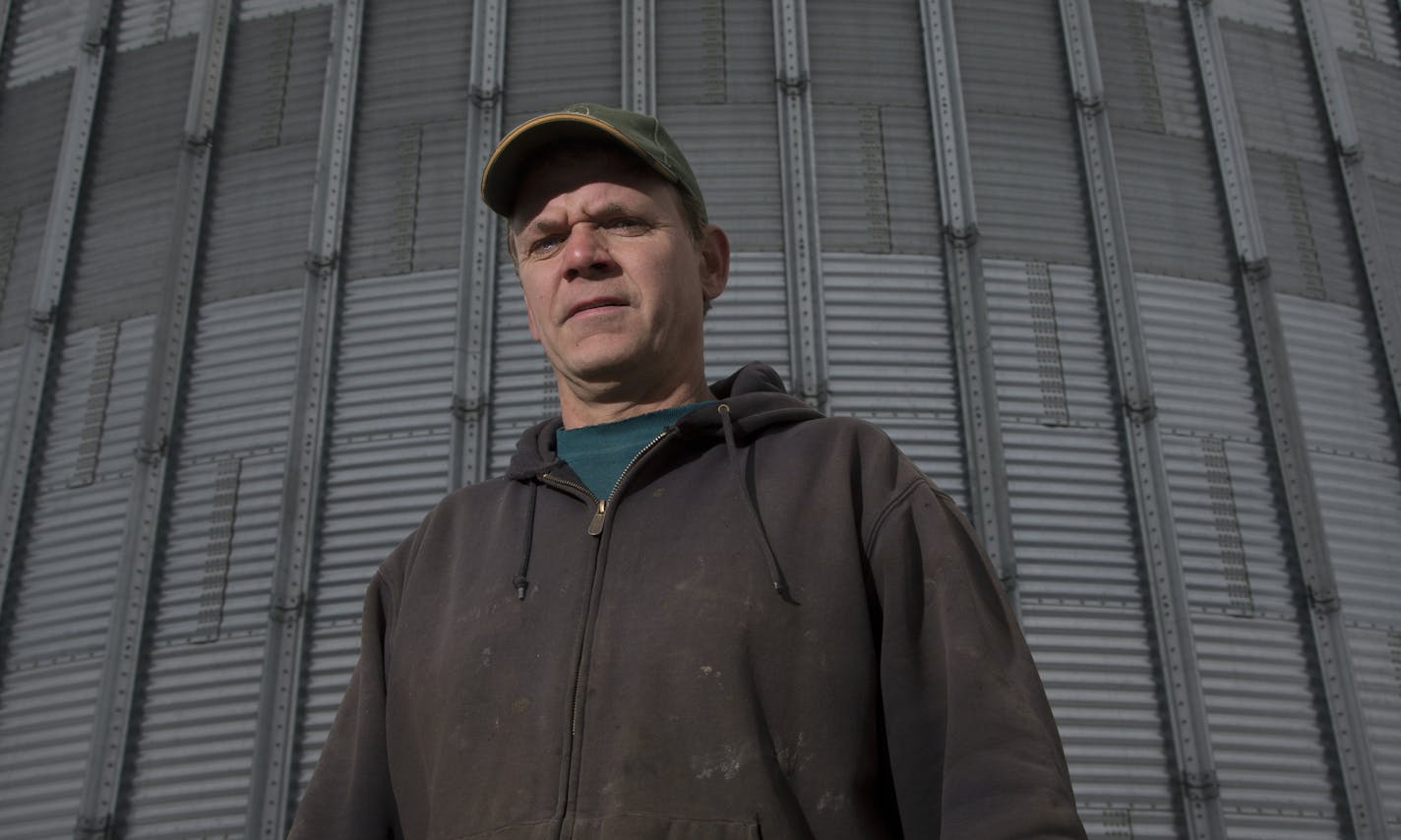 Farmer Bruce Peterson photographed at his farm just outside of Northfield, Minn. on Thursday. ] CARLOS GONZALEZ cgonzalez@startribune.com April 11, 2013, Northfield, Minn. Minnesota farm income is up 50 percent over a year ago, anchored in Minnesota crop farmers dodging the drought with high production at a time of high prices, according to U of M/MNSCU annual report released Thursday. Bruce Peterson is the farmer.