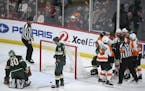 Shorthanded Wild crumble to Flyers while clinging to final playoff spot