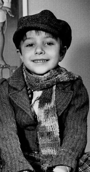 December 11, 1986 Vincent Kartheiser, a 7 1/2-year-old boy from Apple Valley, plays Tiny Tim in the Guthrie Theater production of "A Christmas Carol."