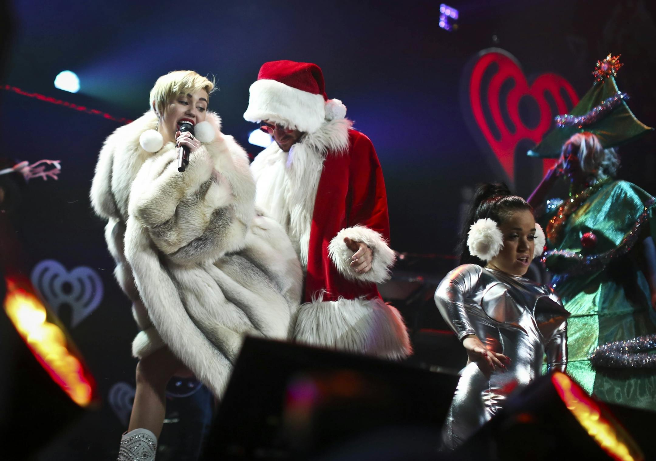 Miley Cyrus performed during KDWB's Jingle Ball at the Xcel Energy Center in St. Paul, Minn., on Tuesday, December 10, 2013.