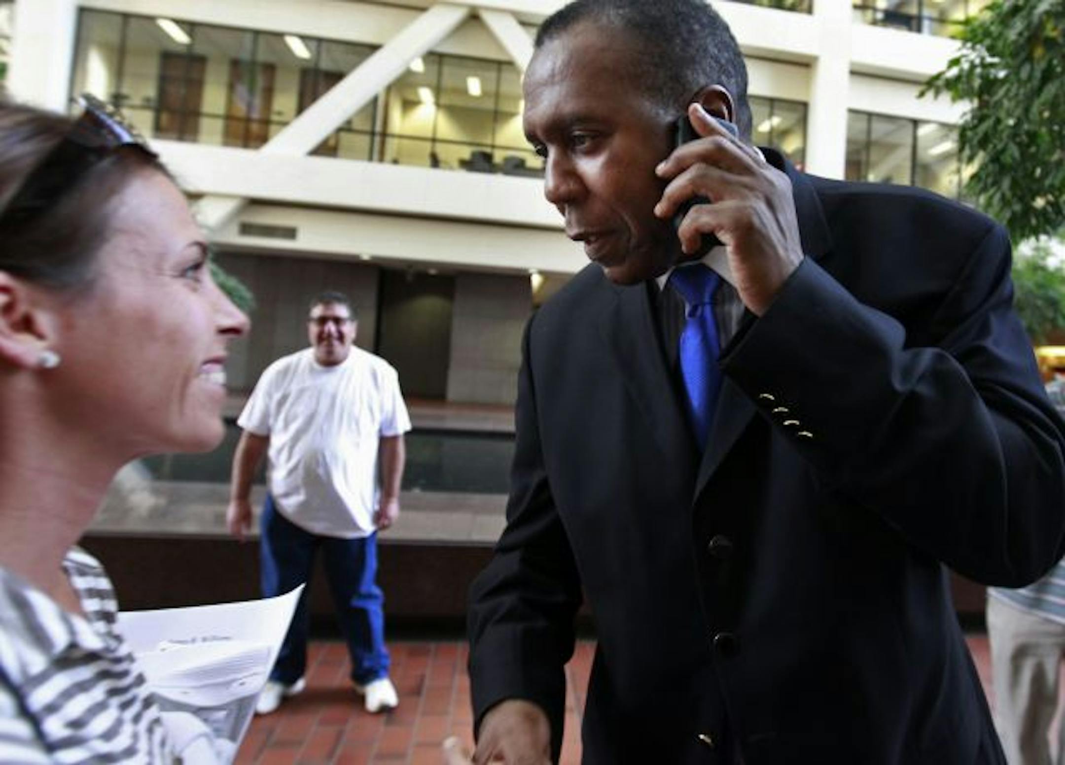 Jimmy Williams (right) in May 2010