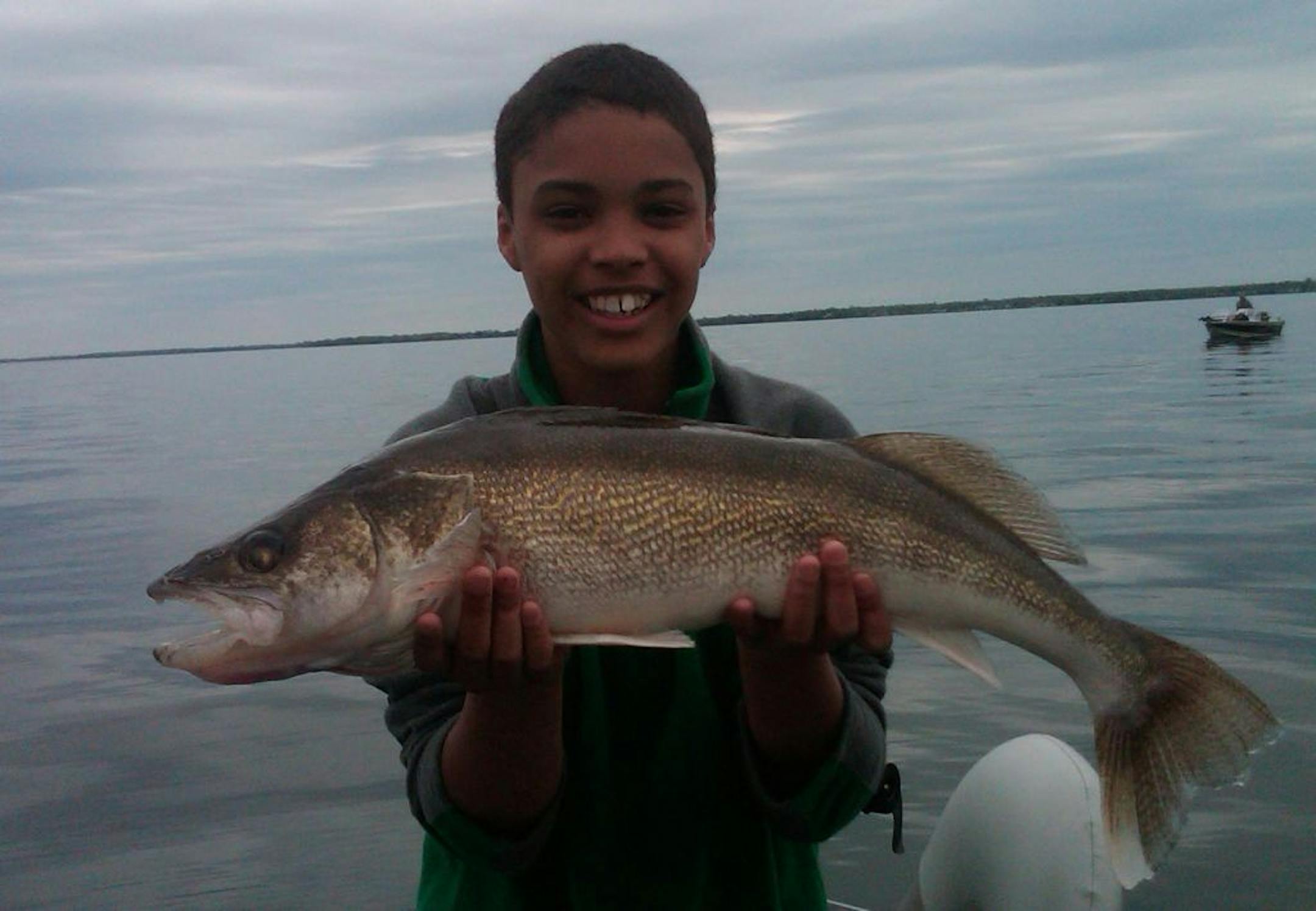 Josiah Cosby, 14, of Hutchinson, landed this nearly 28-inch walleye on Lake Mille Lacs.