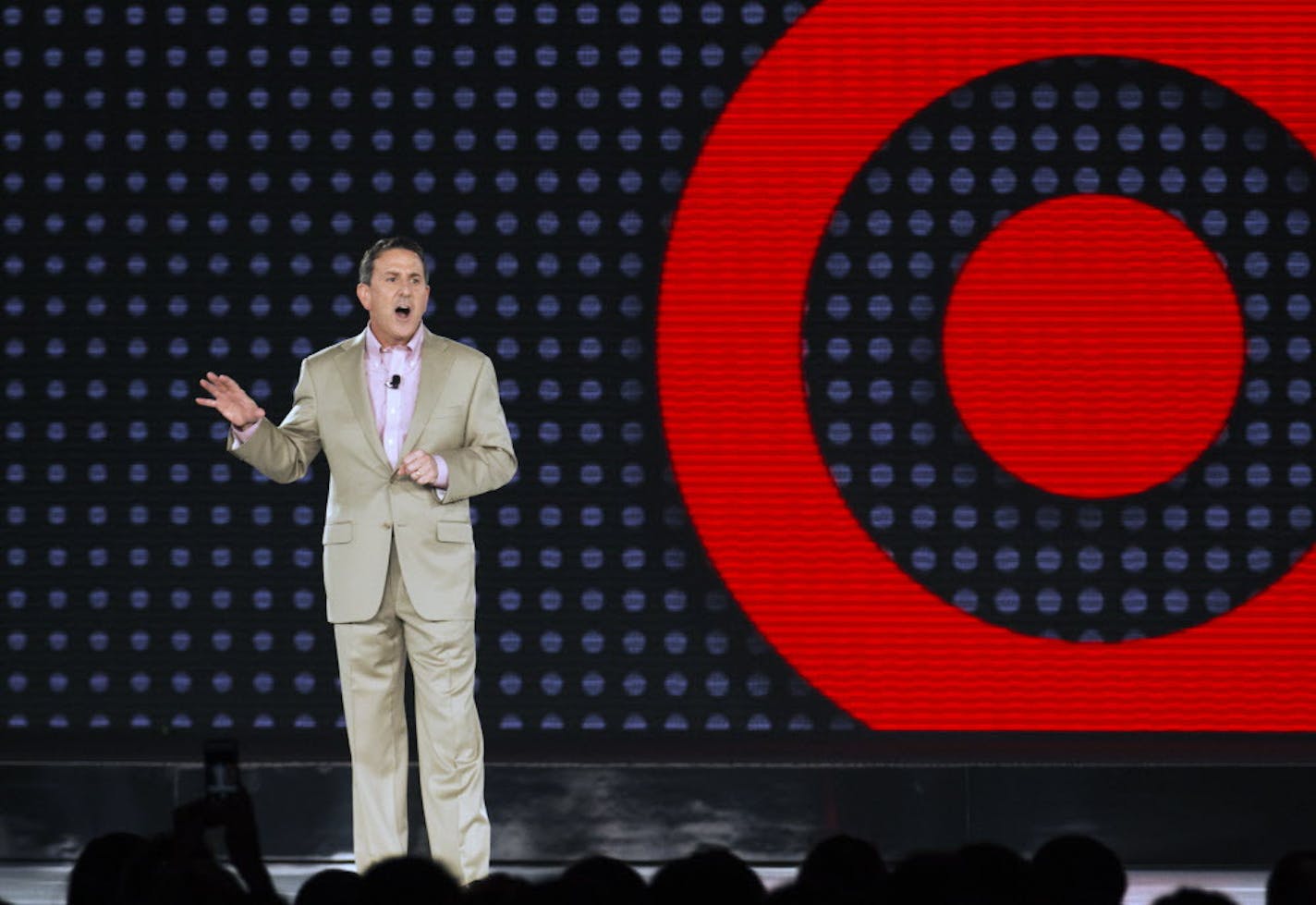 About 14,000 Target Corp. employees, most in the firm&#x201a;&#xc4;&#xf4;s signature red and khaki colors, are at the Target Center in downtown Minneapolis this afternoon for the annual event, a download ahead of November-to-January sales period that is the most important of the year for the retailer. &#x201a;&#xc4;&#xfa;We need to be cool again,&#x201a;&#xc4;&#xf9; new CEO Brian Cornell told the gathering, as the firm tries to rally the troops after a tough year. ] BRIAN PETERSON &#x201a;&#xc4;