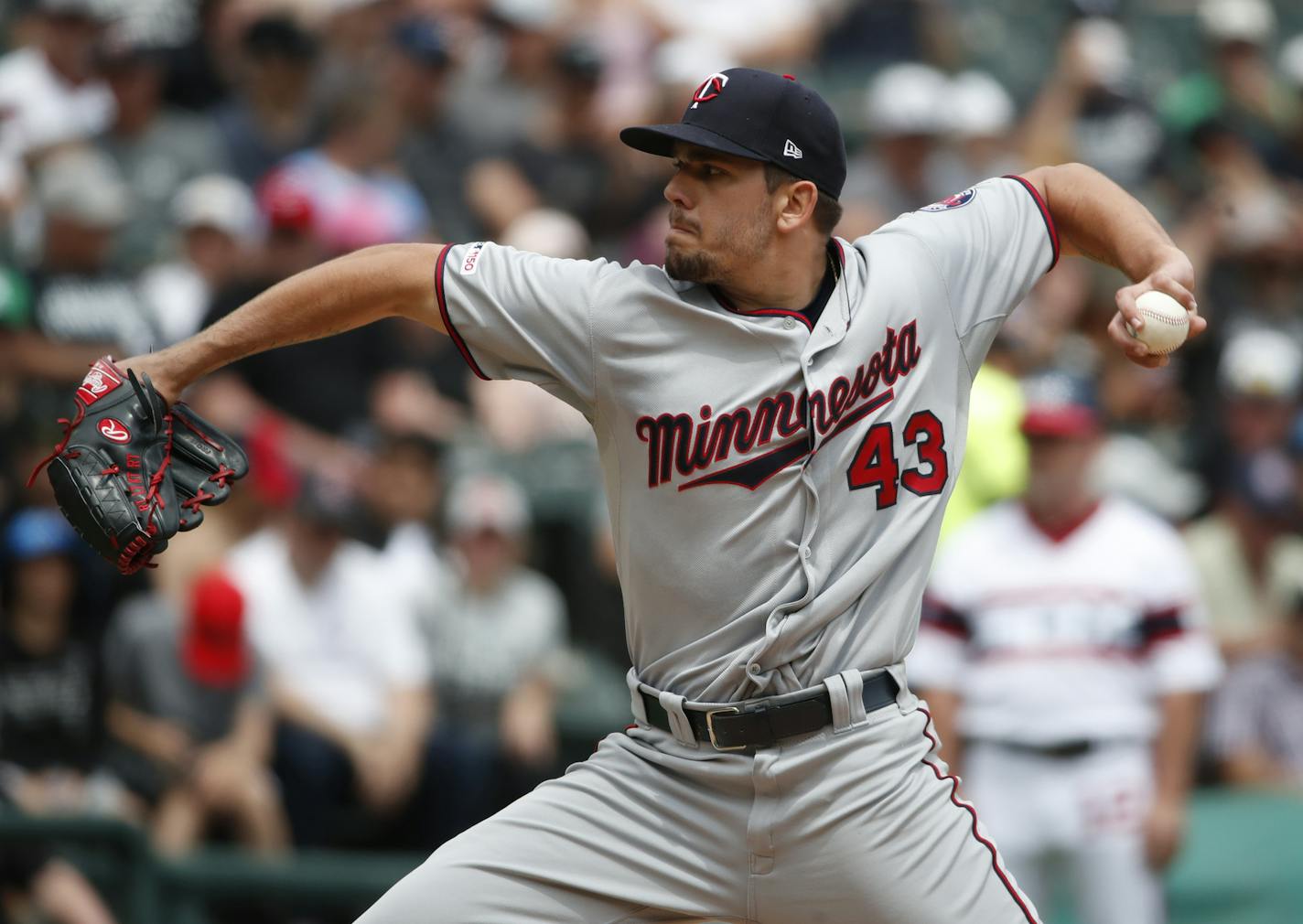 Twins starter Lewis Thorpe struck out seven in his five innings before rain shortened his major league debut in an eventual 4-3 loss to the White Sox on Sunday.