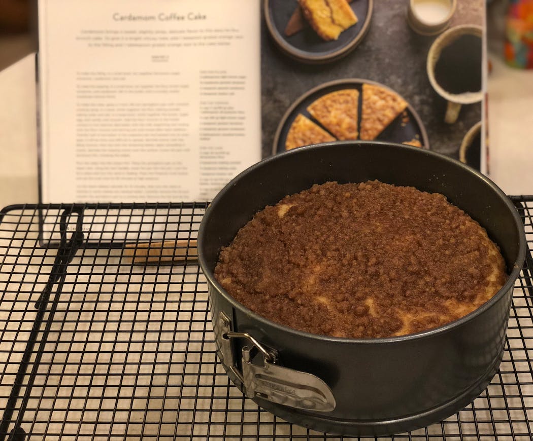 Cardamom Coffee Cake fresh from the Instant Pot.