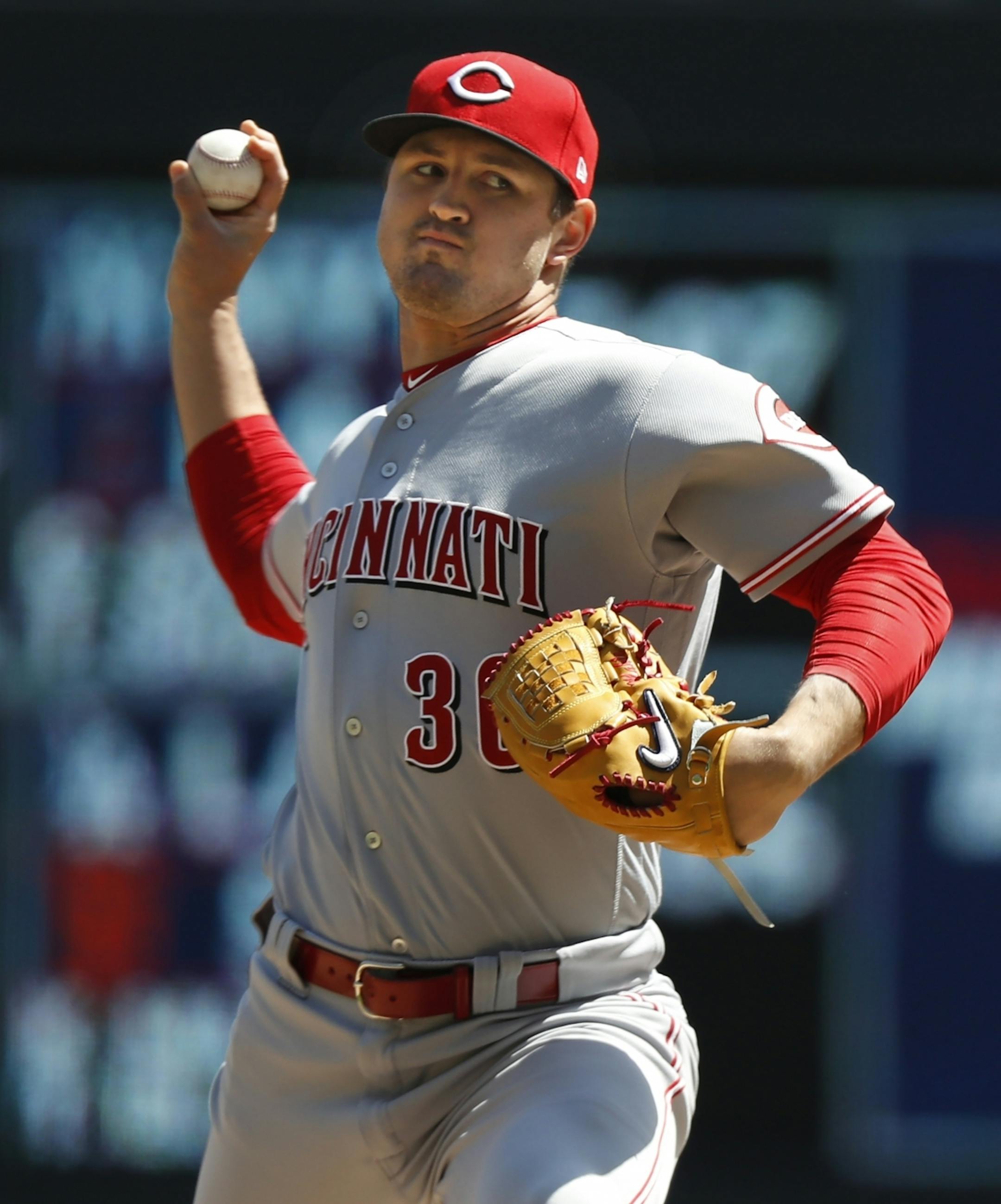 Tyler Mahle(30) started for the Reds.