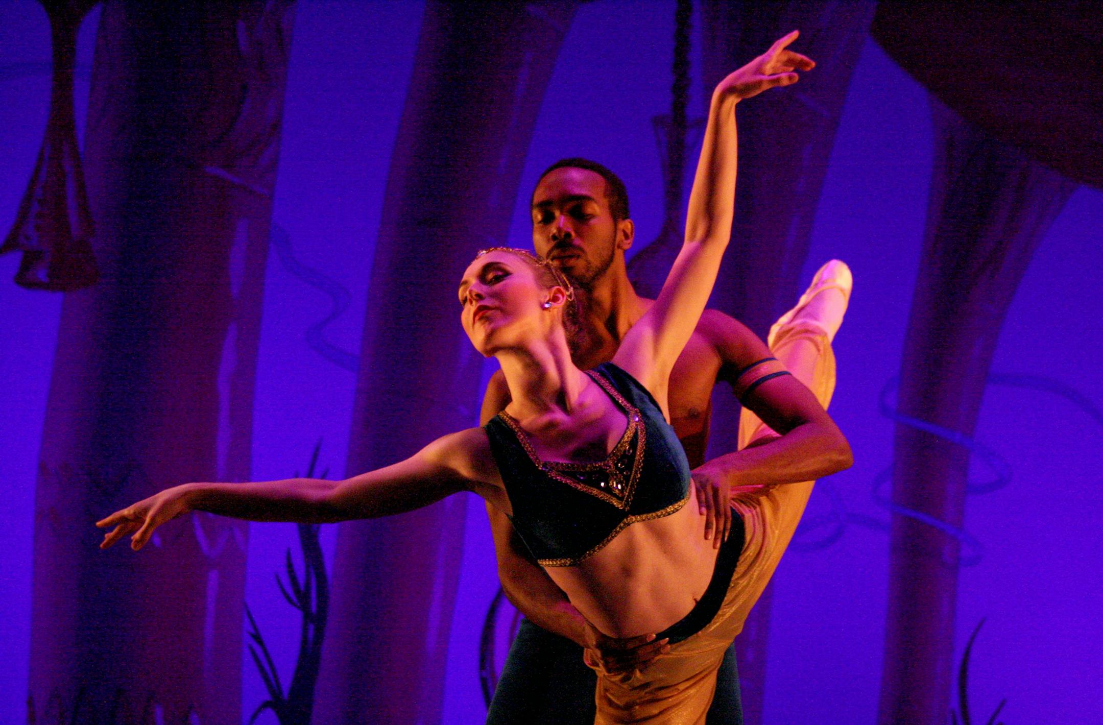 Nicole Brown and Elander Rosser as Arabian in “Clara’s Dream”