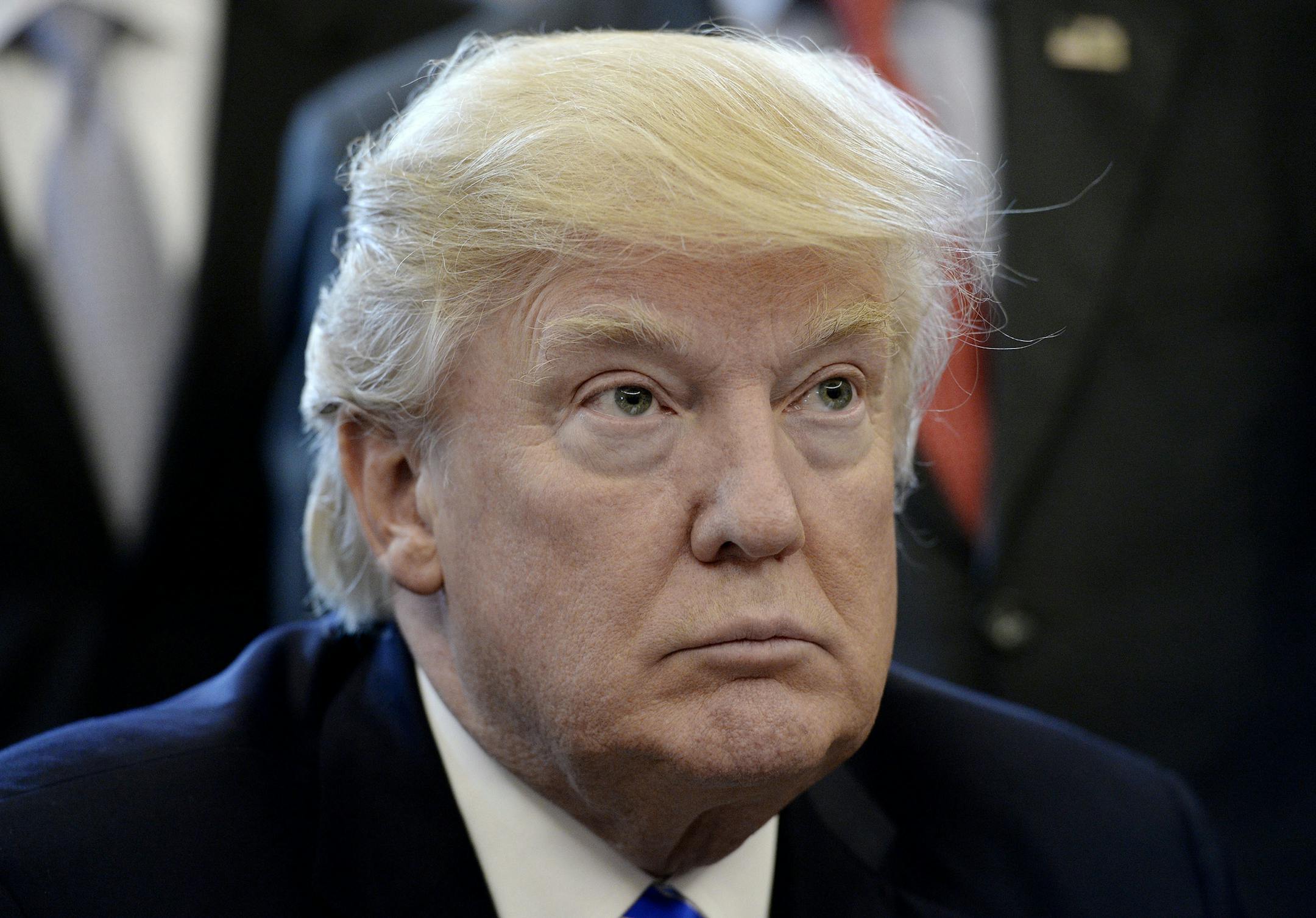 President Donald Trump in the Oval Office of the White House in Washington, D.C., on March 24, 2017. (Olivier Douliery/Abaca Press/TNS)
