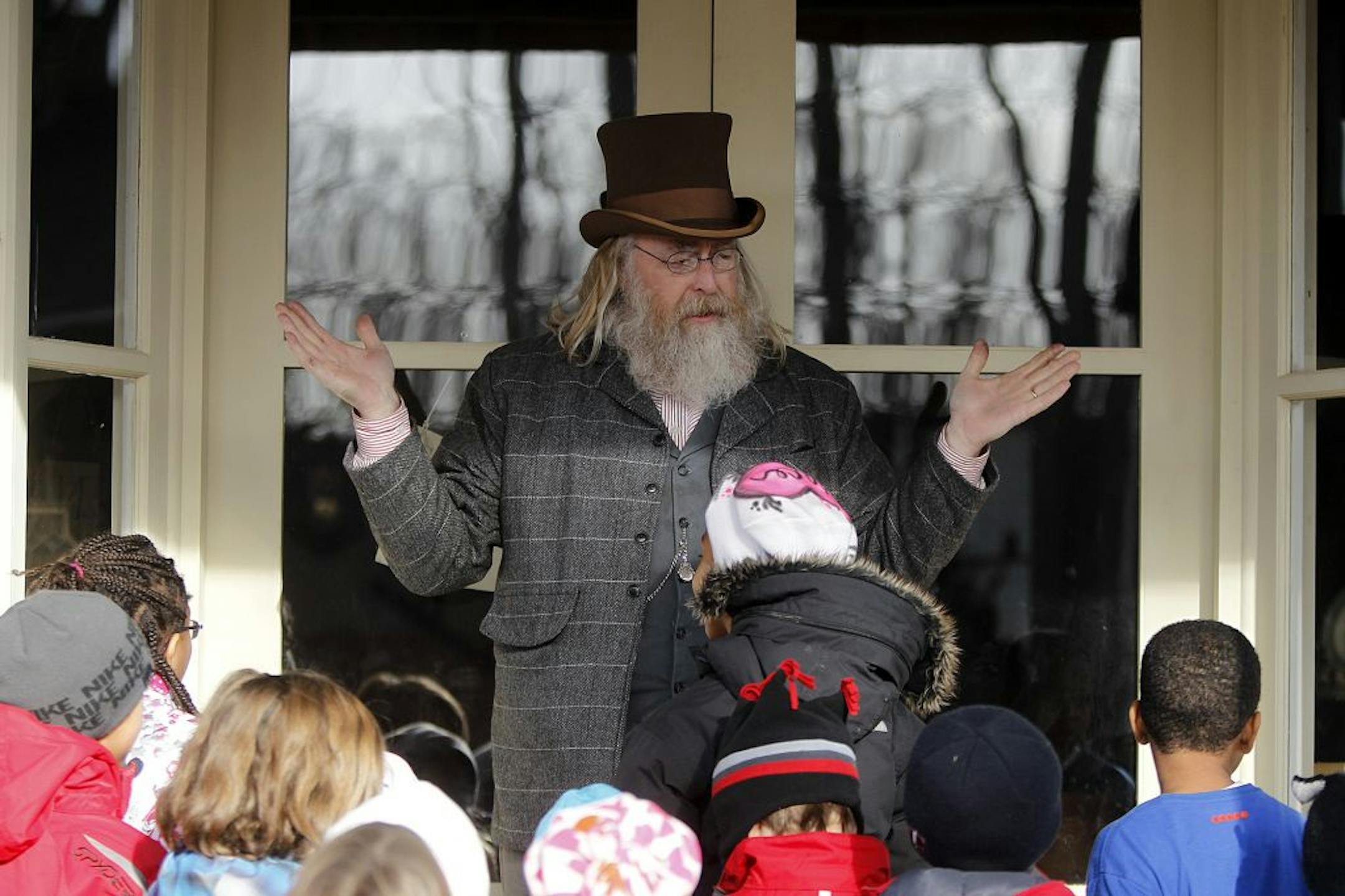 Doug Ernst gave a tour to Breck students at The Landing, Thursday, November 29, 2012. The Landing will celebrate its 40th anniversary.(ELIZABETH FLORES/STAR TRIBUNE) ELIZABETH FLORES � eflores@startribune.com