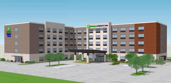 A highly visible site along Interstate 494 will become a Holiday Inn Express & Suites under plans recently approved by Bloomington officials.